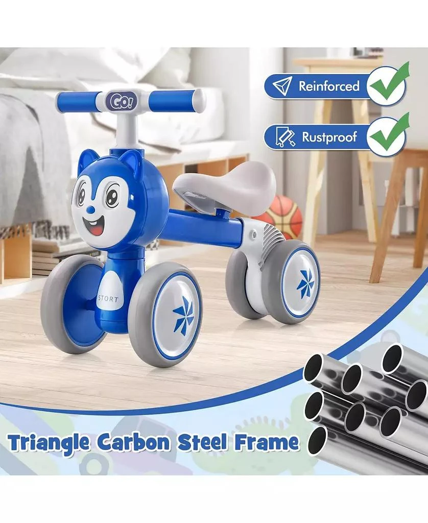 HONGGE Toddler Balance Bike With Carbon Steel Frame EVA Wheels And Safe Steering 5