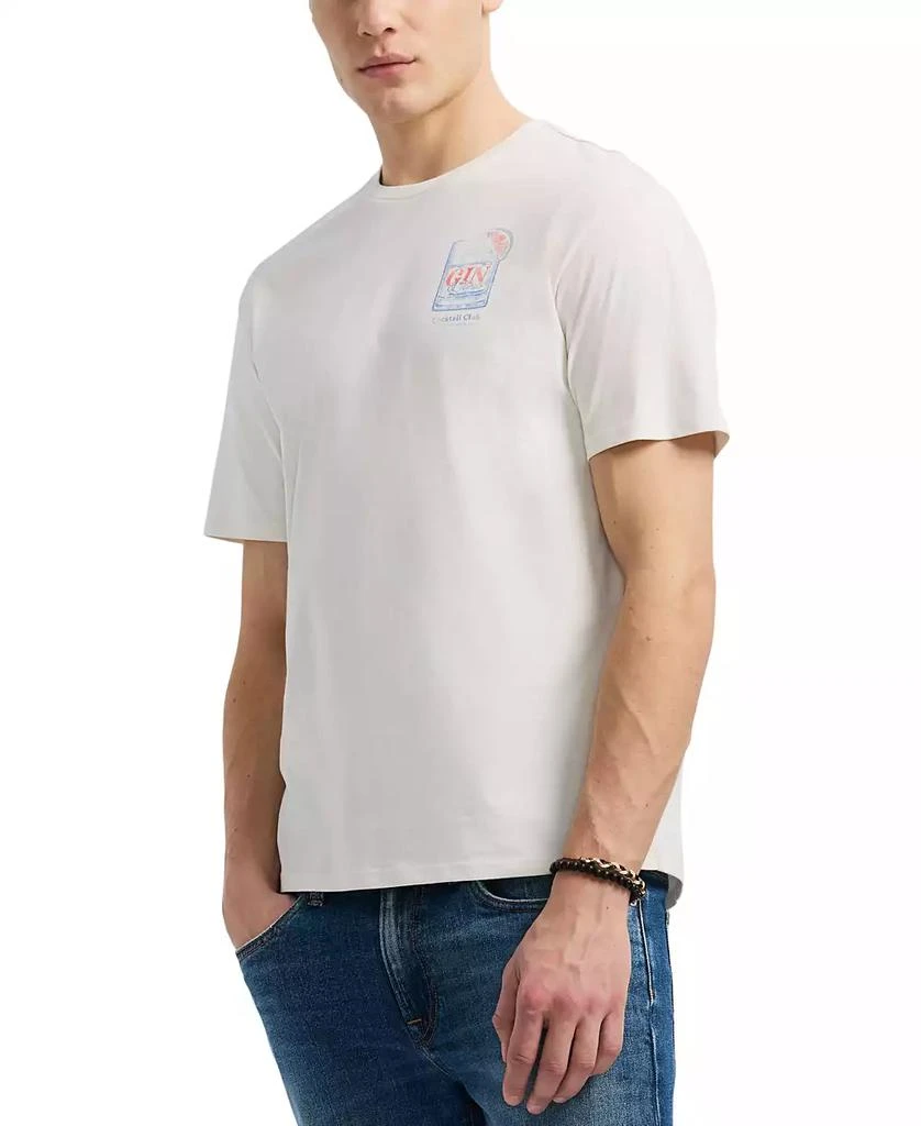 BUFFALO David Bitton Men's Torpoint Short Sleeve Crewneck Gin & Tonic Graphic T-Shirt 3