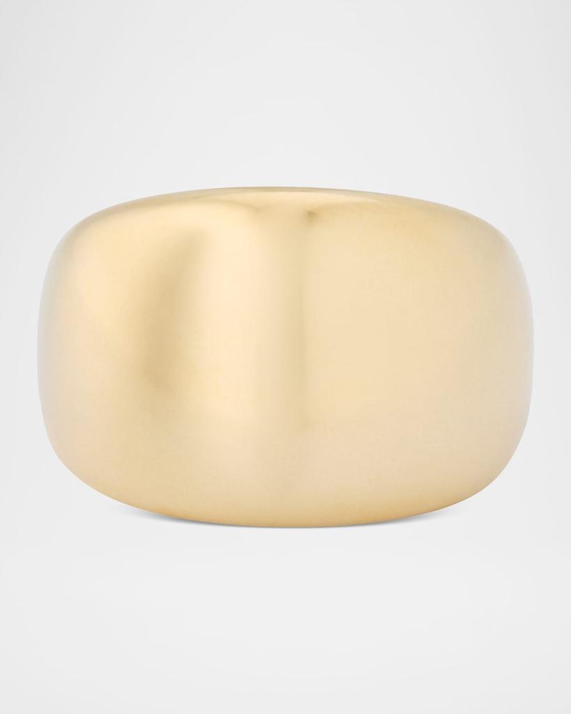 LANA 14K Yellow Gold Curved Bubble Ring