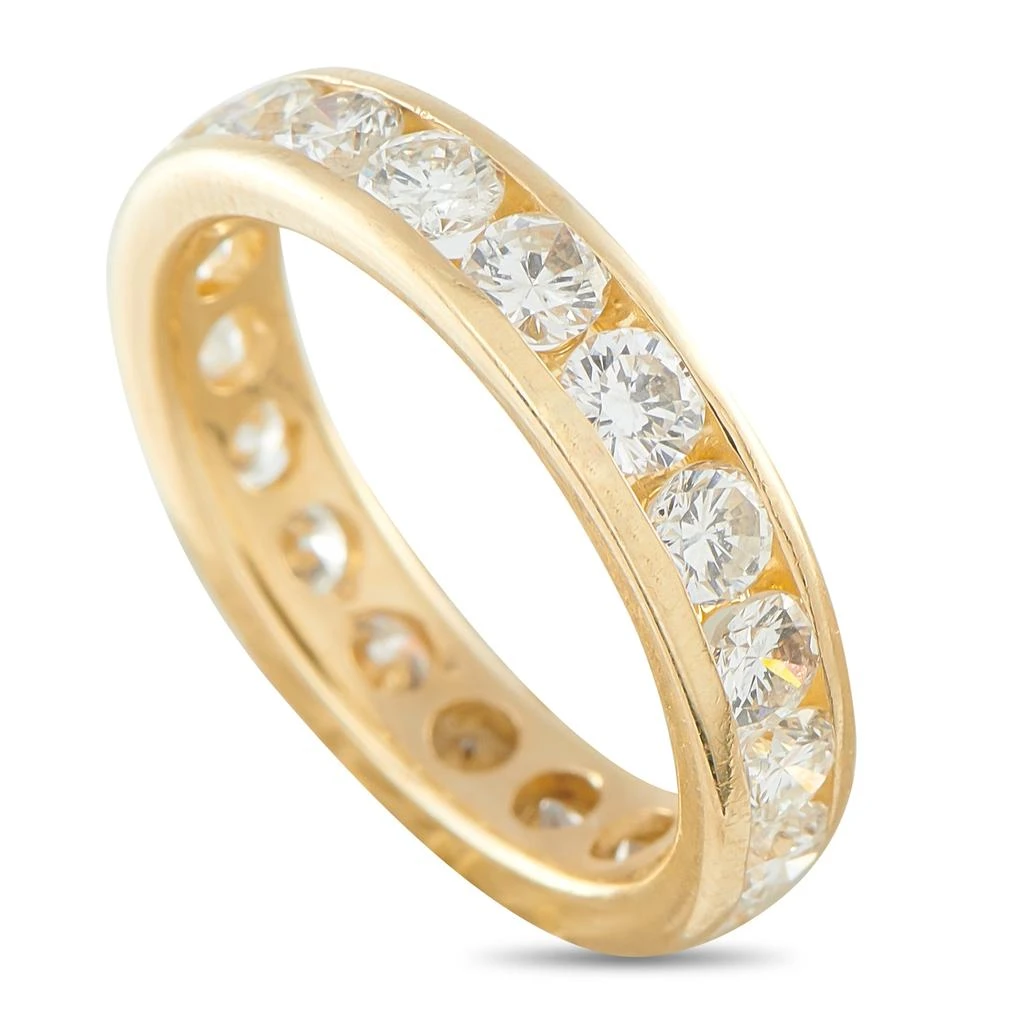 LB Exclusive 18K Yellow Gold 3.0ct Diamond Eternity Band Ring MF02-012226