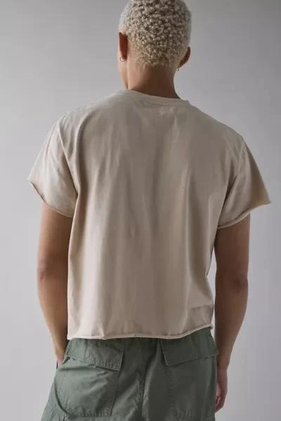 Urban Renewal ReMADE By UO Boxy Cropped Raw Cut Tee 2