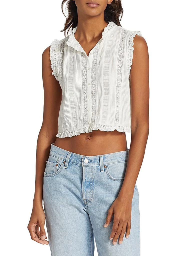 DÔEN Hallie Lace Crop Top 3