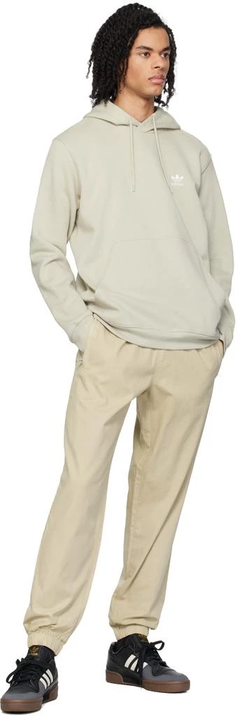 Adidas Beige Embroidered Hoodie 4