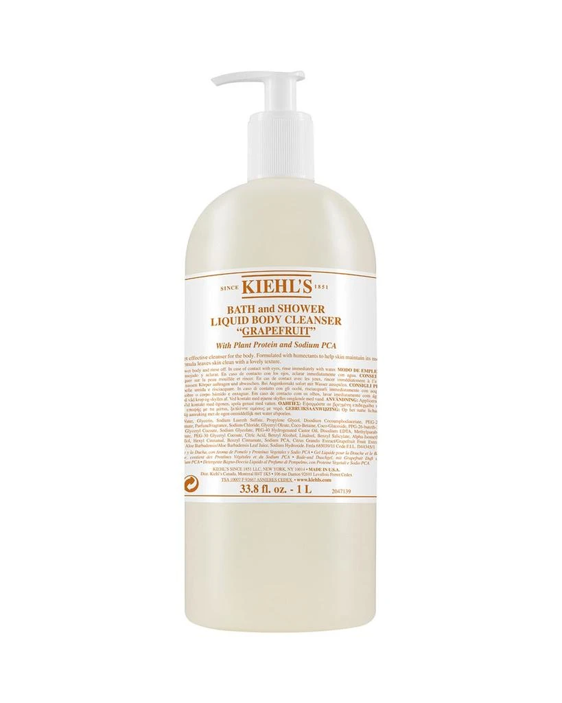 Kiehl's Bath & Shower Liquid Body Cleanser in Grapefruit 33.8 oz. 1