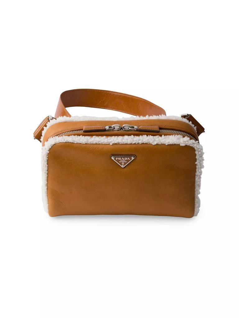 Prada Shearling Shoulder Bag 1