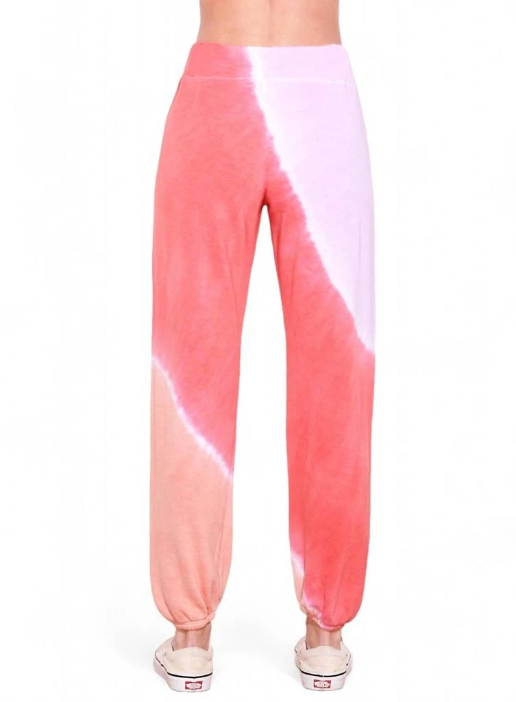 Sundry Women's Basic Sweatpants In Tie Dye Rosebud Jam Pink 2