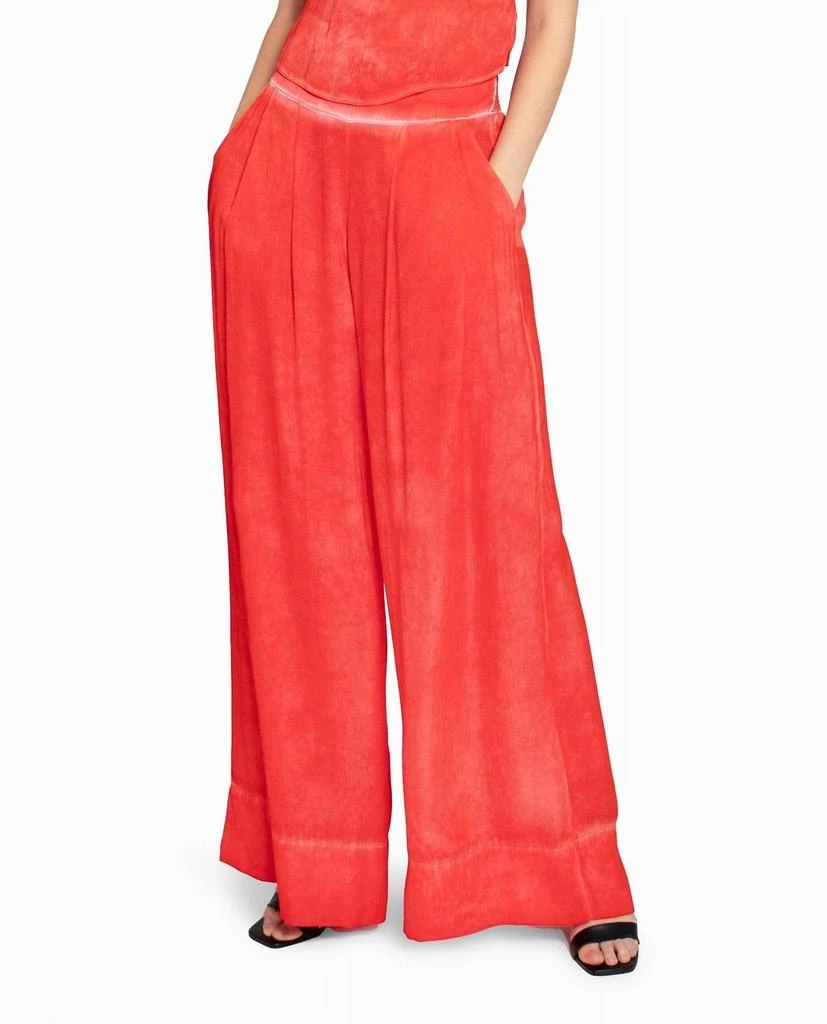 Nicole Miller Garment Dyed Silk Wide Leg Pant 1