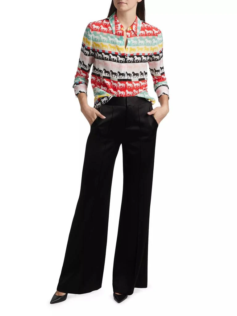 Alice + Olivia Willa Silk Butterfly Shirt 2