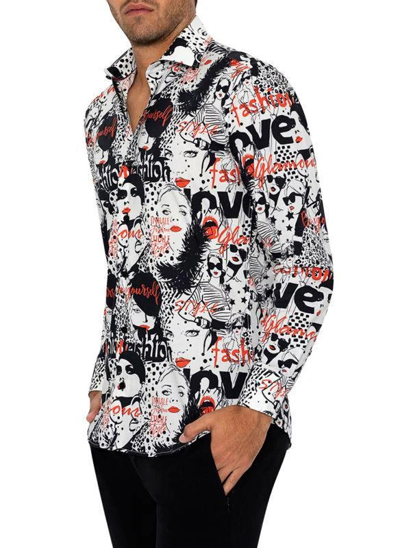 Bertigo Graphic Long Sleeve Shirt 3