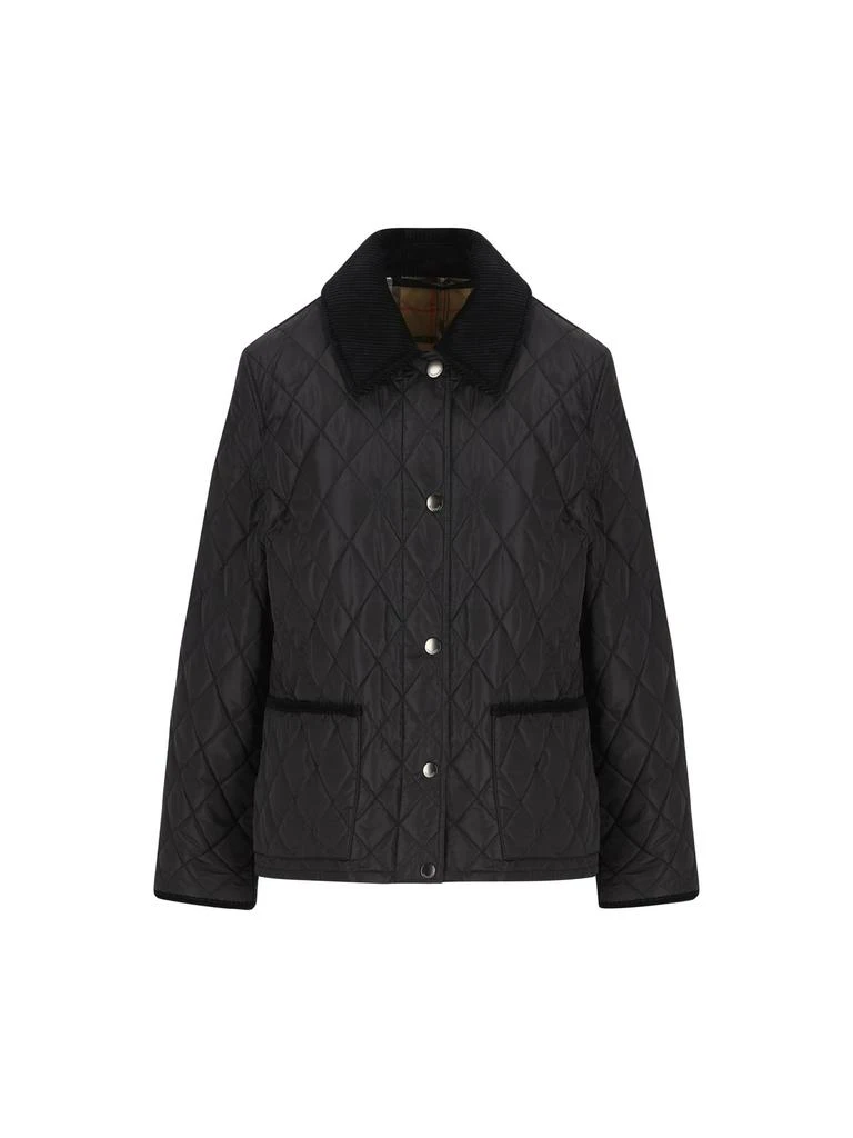 Burberry Burberry Long Sleeved Quilted Jacket from Cettire