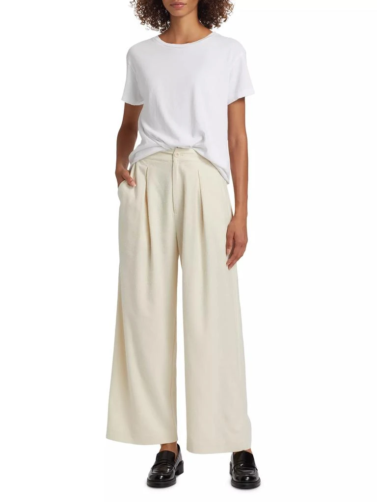 Jenni Kayne Textured Silk Relaxed-Fit Trousers 2