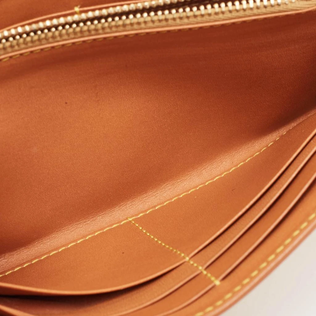 Alviero Martini Alviero Martini 1A Classe Tan Geo Print Coated Canvas and Leather Flap Continental Wallet 2