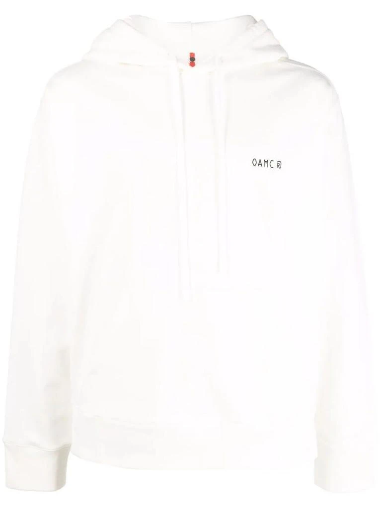 NA Abstract print white Hoodie 1
