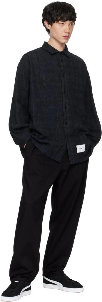 Wtaps Navy Check Shirt 4