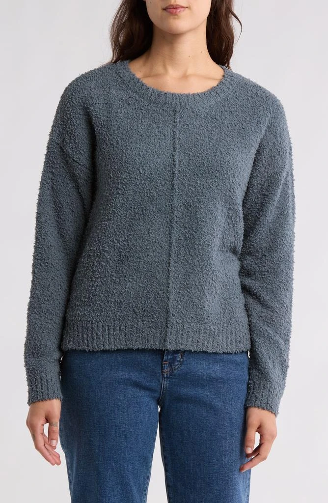 Bobeau Silky Plush Step Hem Sweater 1