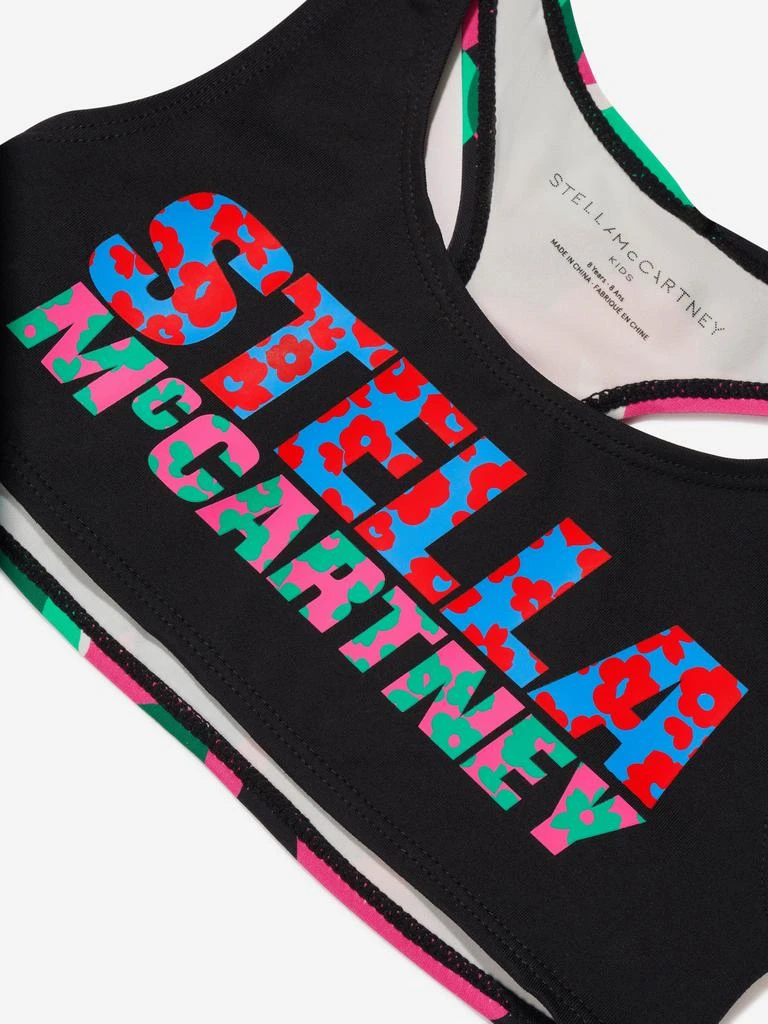Stella McCartney Stella McCartney Girls Cropped Floral Logo Sports Top 3
