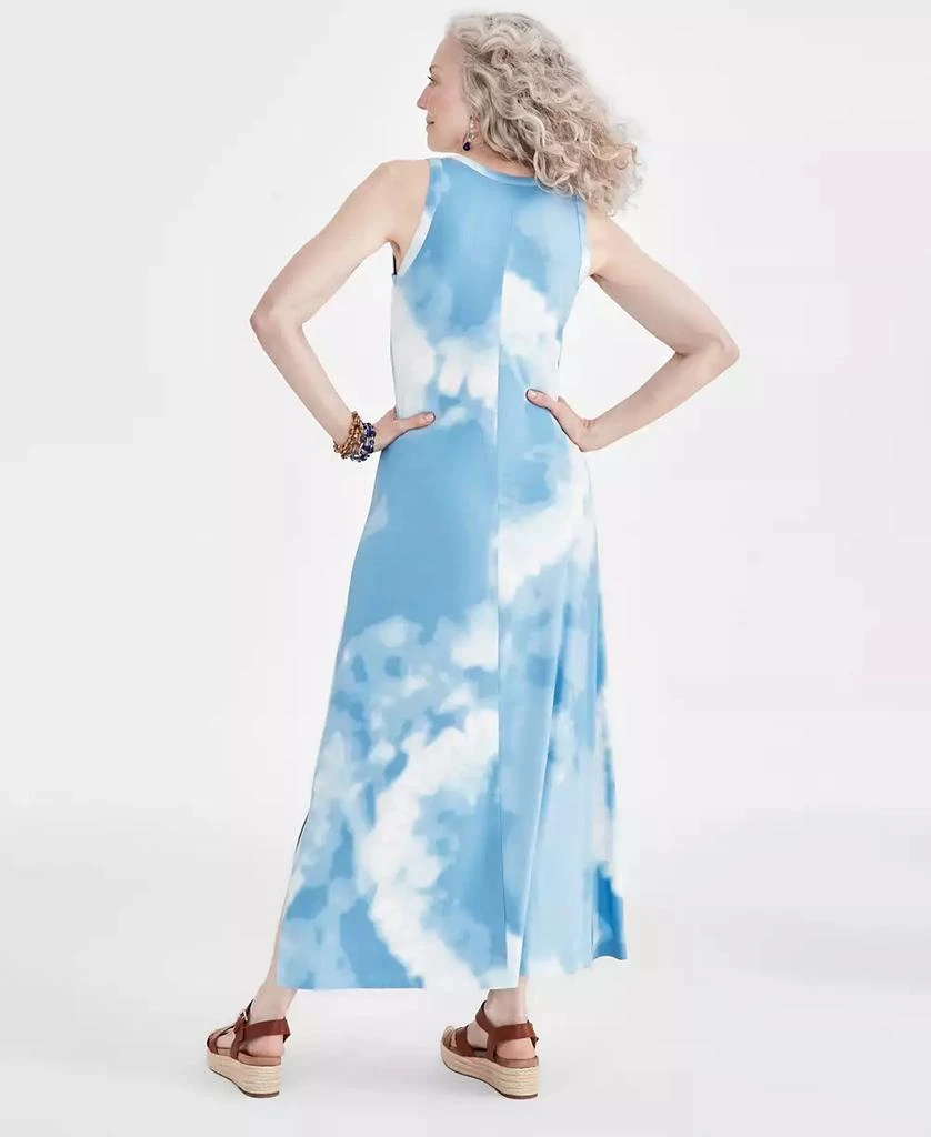 Style & Co Women's Tie-Dye Knit Maxi Dress, Created for Macy's 4