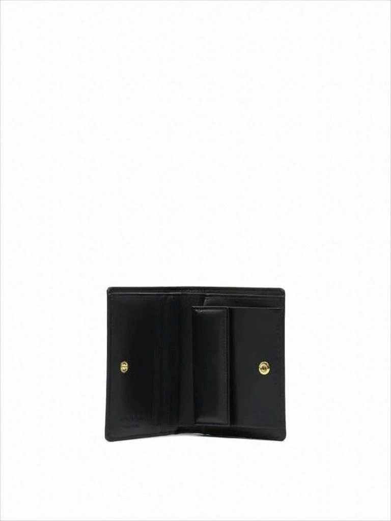 Marni Rectangular Leather Wallet with Gold-tone Plaque 5