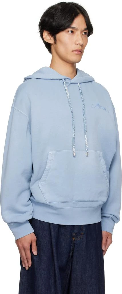 AMIRI Blue Bleach Bandana OS Hoodie 2