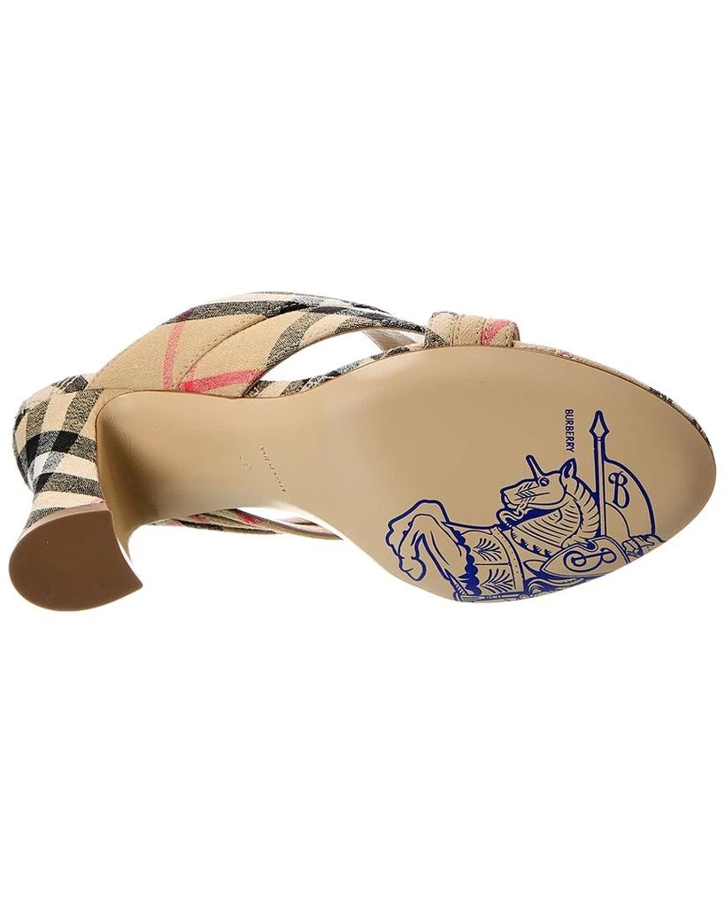 Burberry Check Linen Sandal 4
