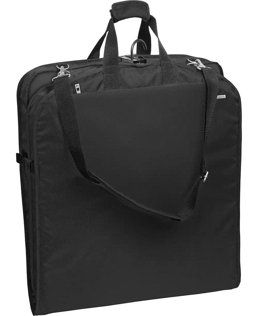 WallyBags 42" Premium Travel Garment Bag with Shoulder Strap and Pockets 1