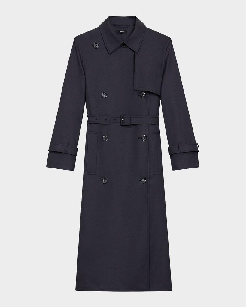 ジャケット・アウター Tomorrow Land Wool Trench Coat Size: 48 Full Length Marlborough Trench Coat (Mulberry) – Holland