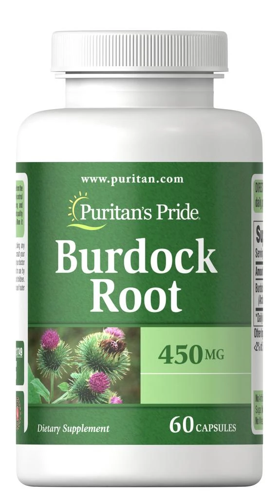Puritan's Pride Herbal Supplements: Burdock Root 450 mg 1