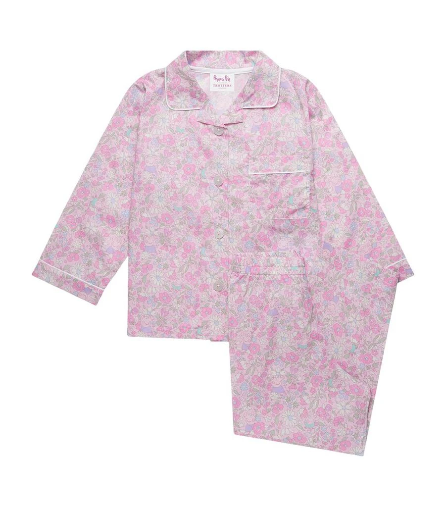 Trotters Liberty Print Peppa Pig Pyjamas (2-7 Years) 1