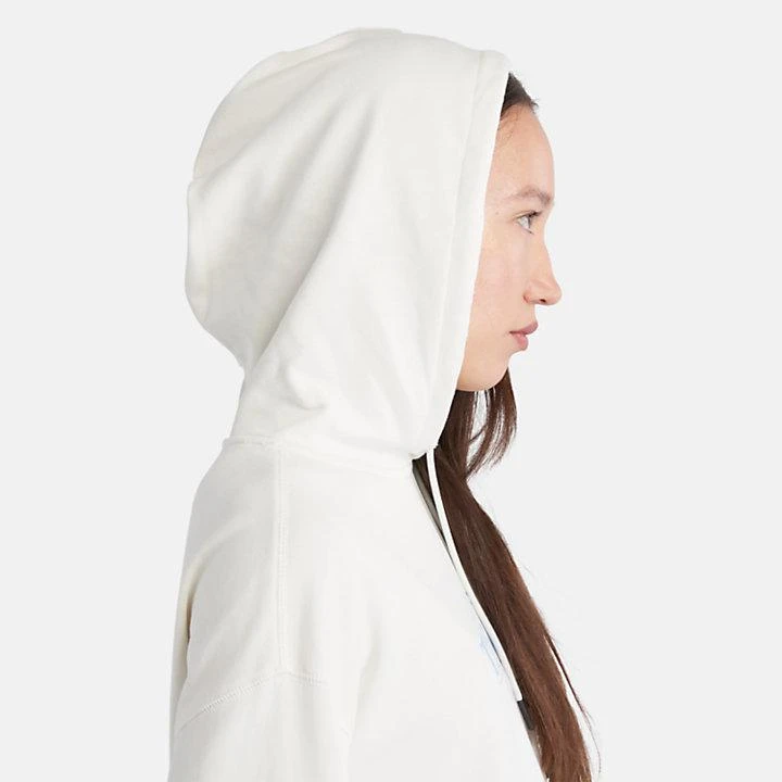 Timberland Season Logo Hoodie for Women in White 4