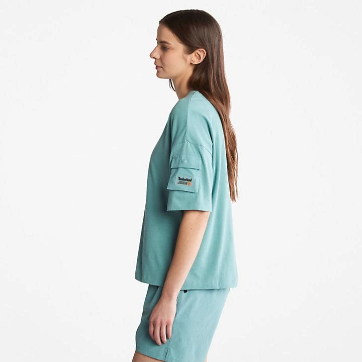 Timberland Progressive Utility Pocket T-Shirt for Women in Teal 4