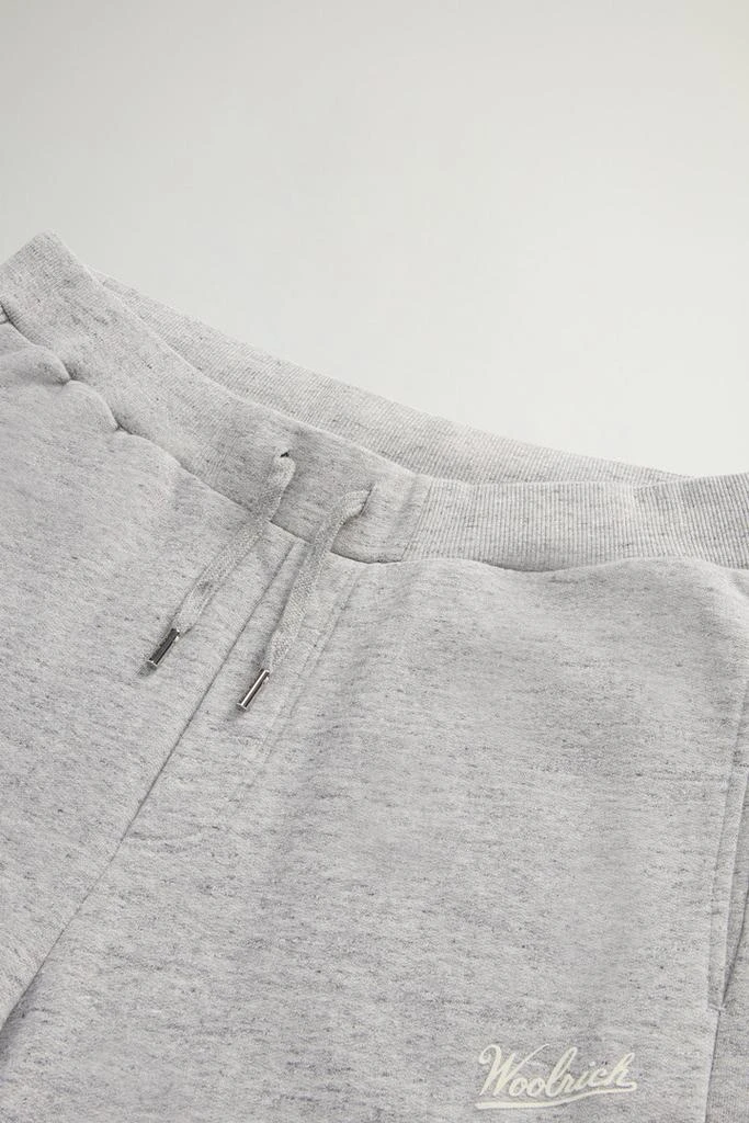 Woolrich Pants in Pure Cotton Mouliné Fleece - Men - Gray 5