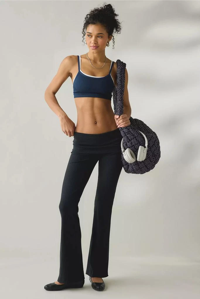 NIKE Nike Sportswear Chill Knit Mini-Rib Foldover Flared Legging 2