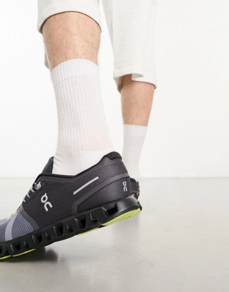 On ON Cloud 5 all day trainers in magnet and fossil 3