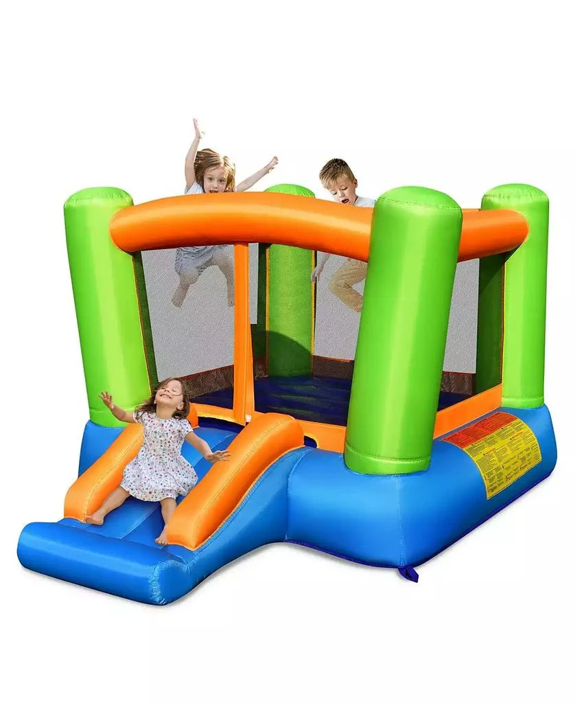 HONGGE Kids Inflatable Bounce House for Indoor and Outdoor Play without Blower 2