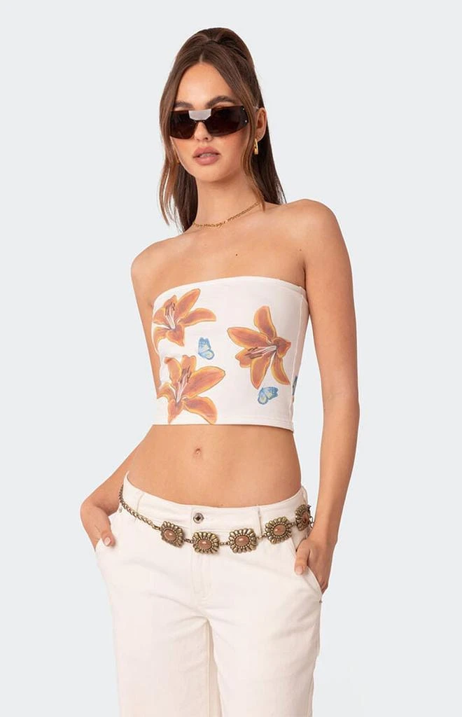 Edikted Tigerlily Tube Top 2