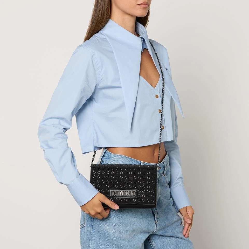 Love Moschino Love Moschino Smart Daily Eyelet Faux Leather Crossbody Bag 2
