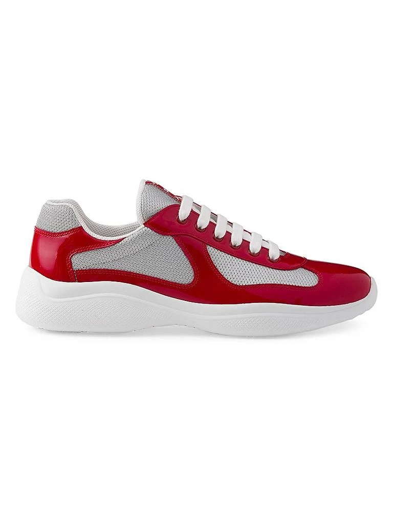 Prada Patent Leather and Technical Fabric Prada America's Cup Sneakers 1