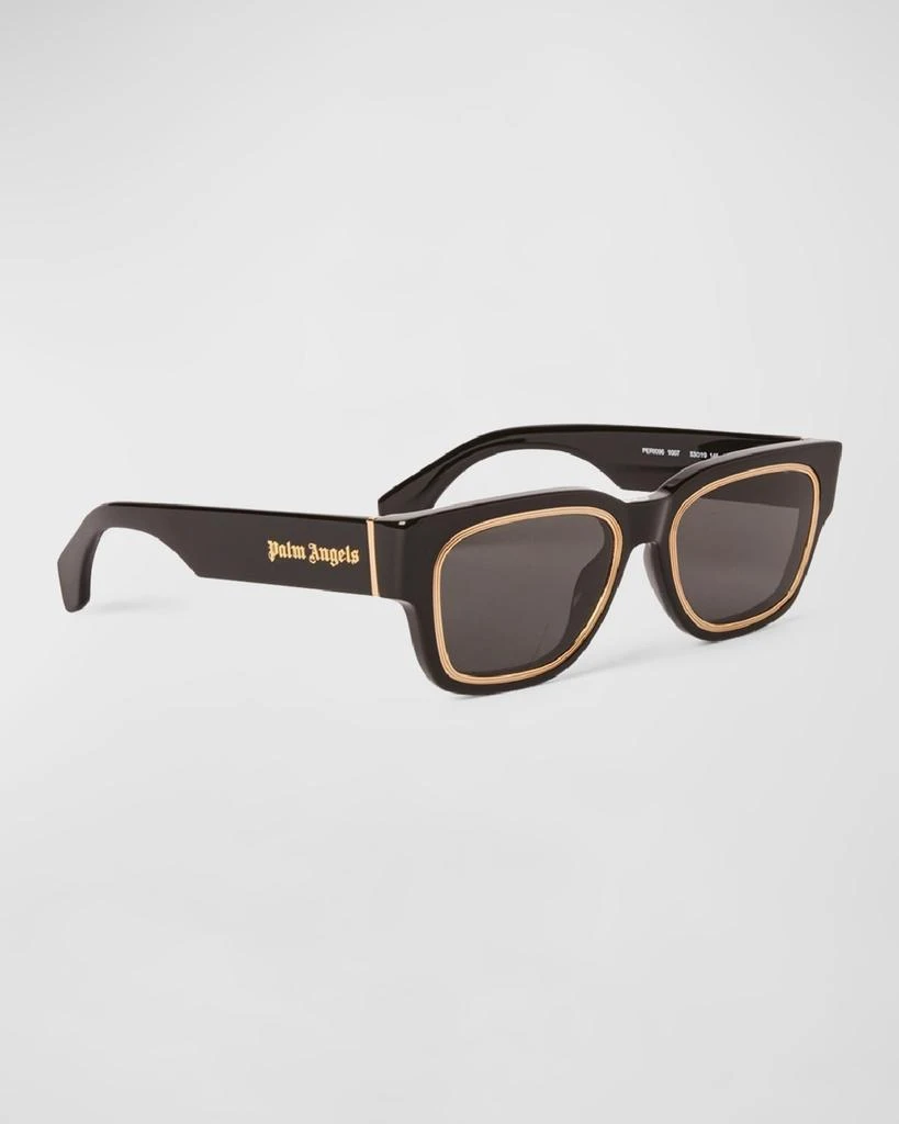 Palm Angels Men's Arcadia Acetate Square Sunglasses 1