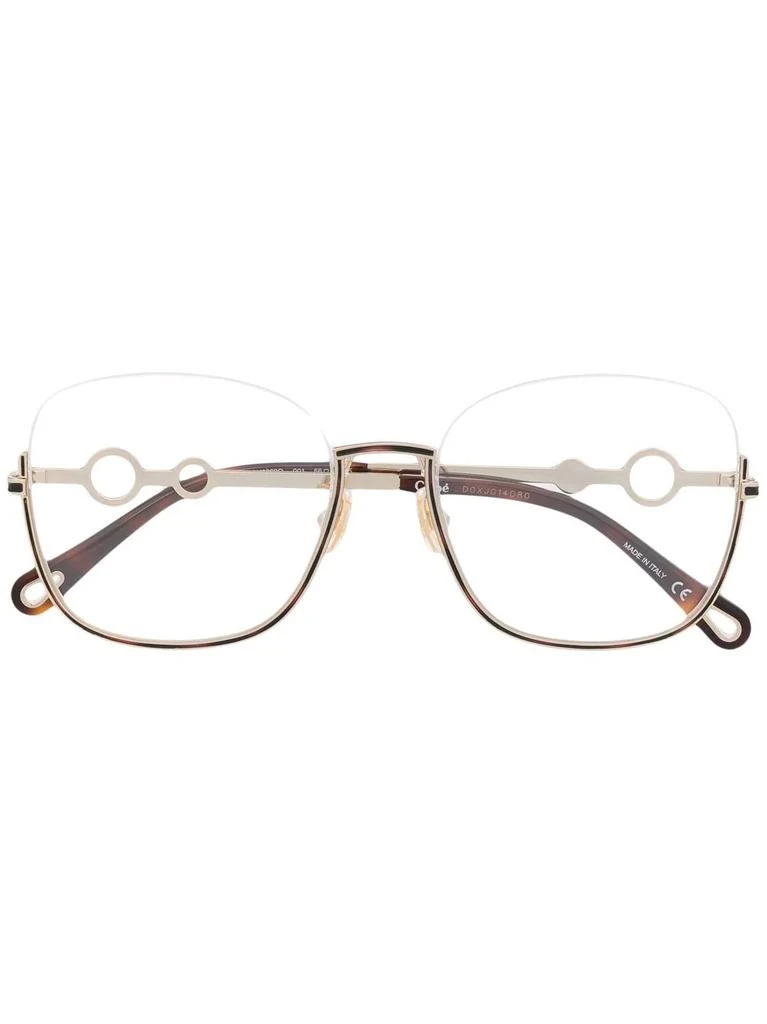 Chloé Sofya oversize frame glasses - women 1