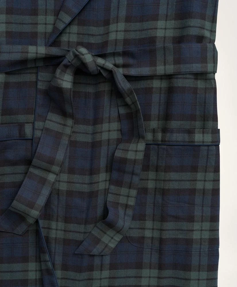 Brooks Brothers Cotton Flannel Black Watch Robe 2