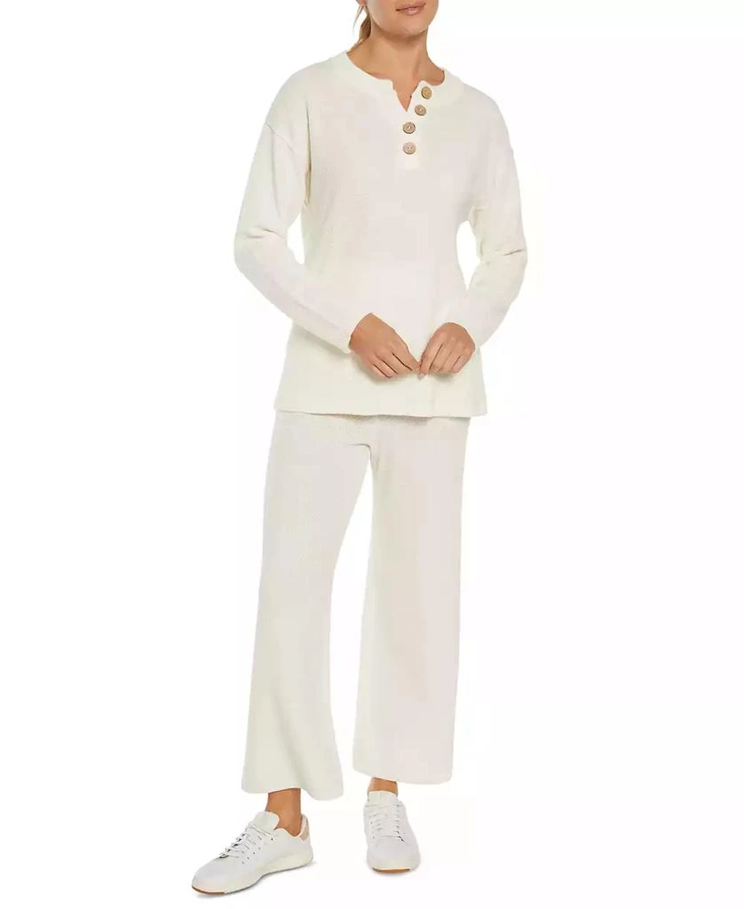 Three Dots Women's Parma Henley Long-Sleeve Top 3