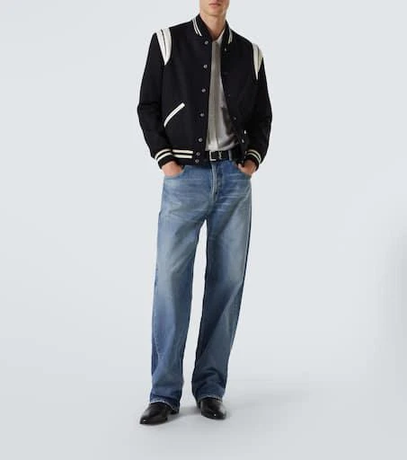 Yves Saint Laurent Teddy varsity jacket 2
