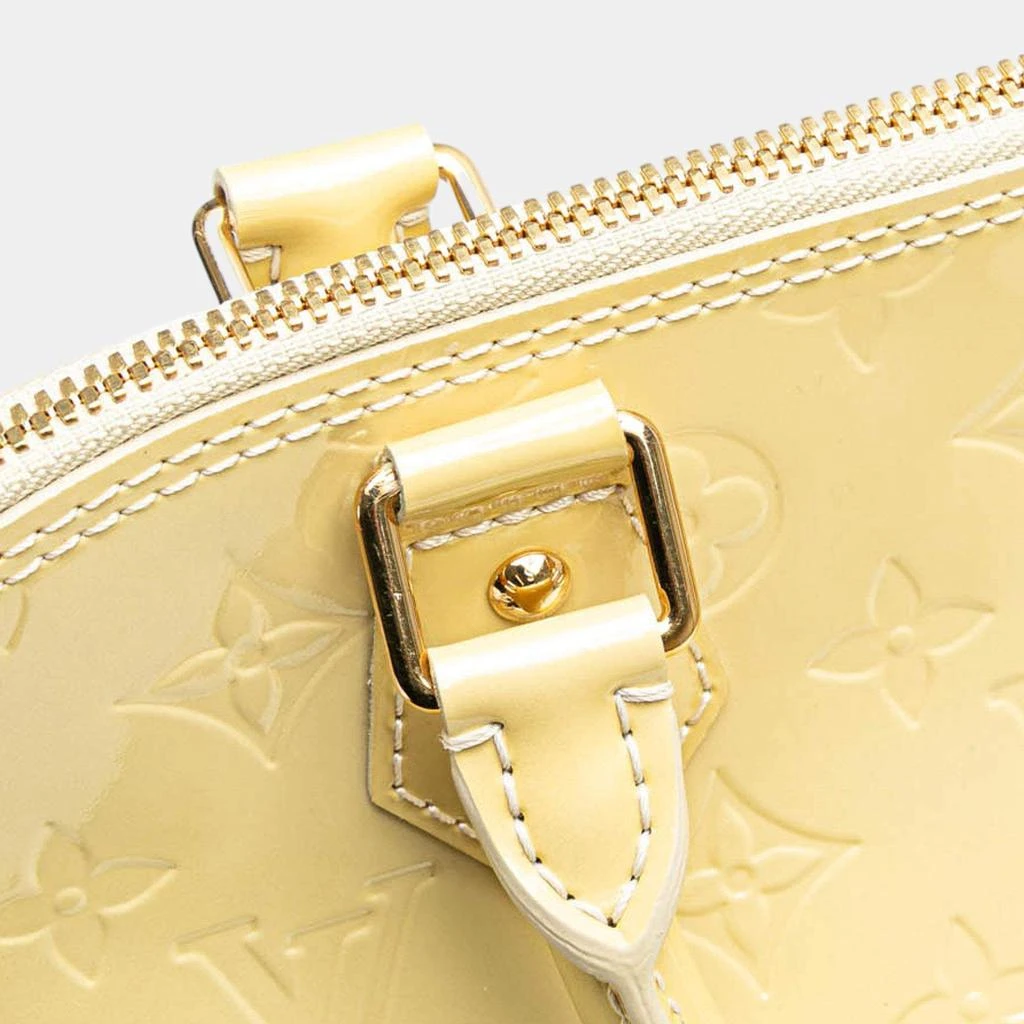 Louis Vuitton Louis Vuitton Yellow Monogram Vernis Alma PM Handbag 6