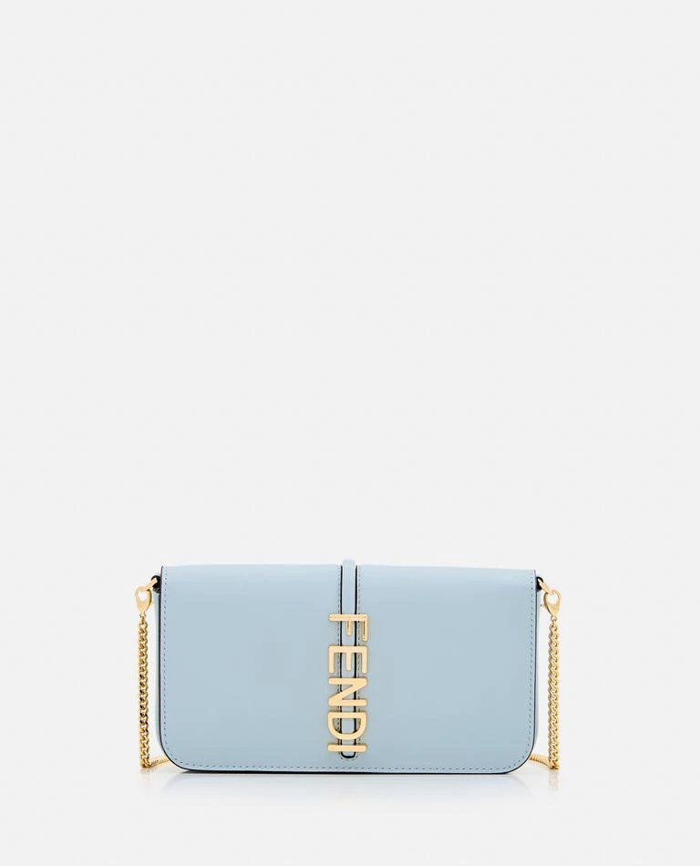 Fendi Leather Wallet On Chain 1