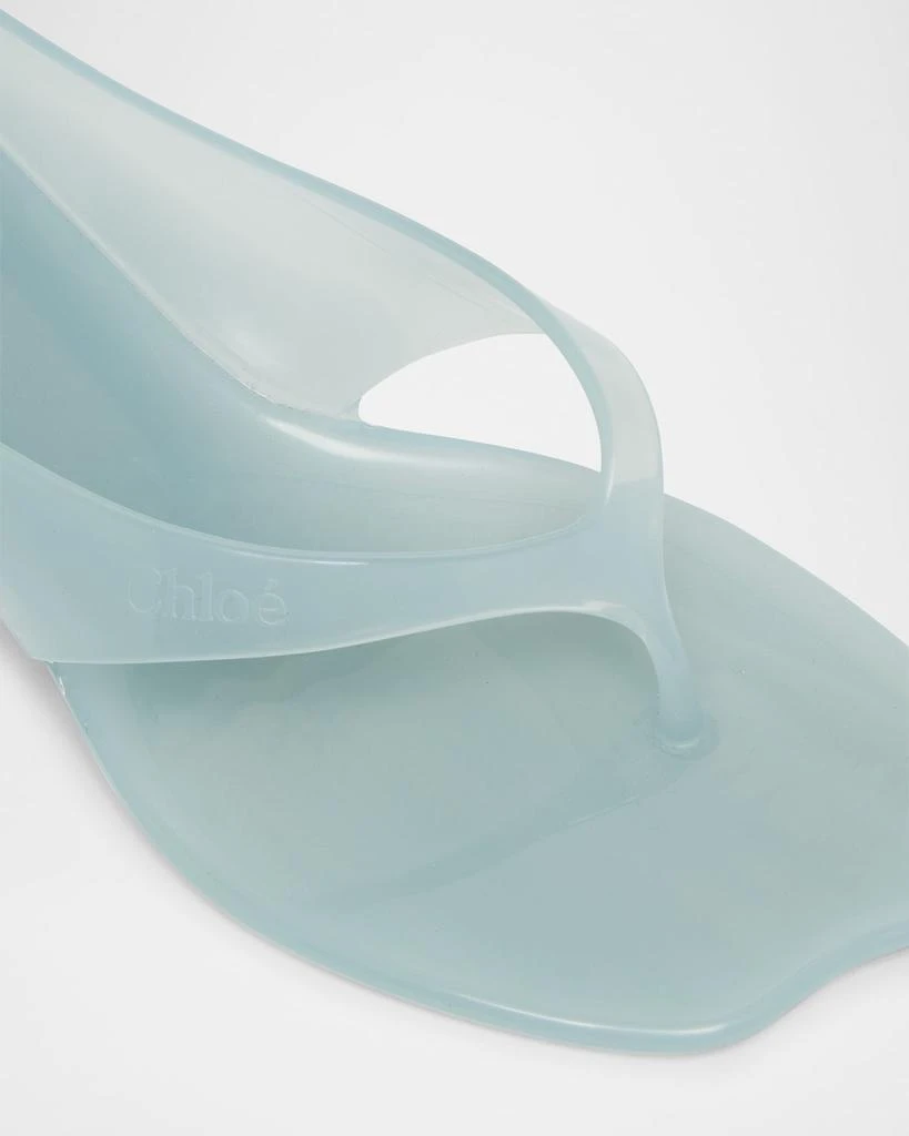 Chloé Jelly Thong Ankle-Strap Sandals 6