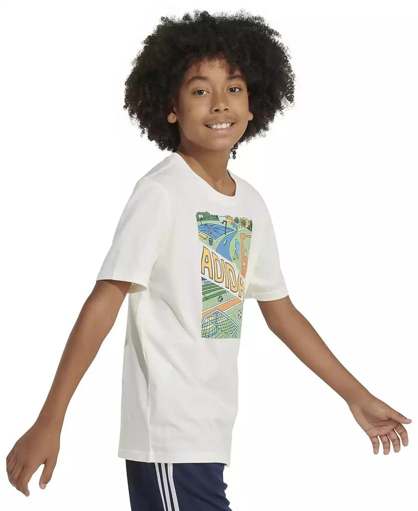 adidas Big Boys Short-Sleeve Play Sport Graphic Cotton T-Shirt 3