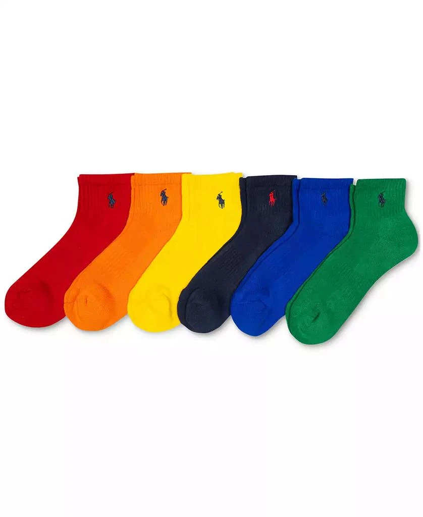 Ralph Lauren Men's 6-Pk. Performance Colorful Quarter Socks 2