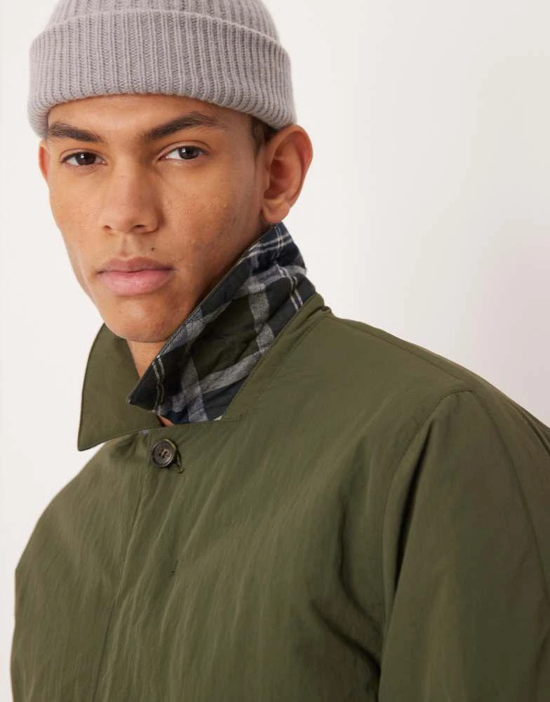 Barbour Barbour wadded lorden showerproof mac in olive 5