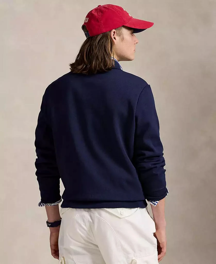 Ralph Lauren Men's Double-Knit Mesh Collared Sweatshirt 2