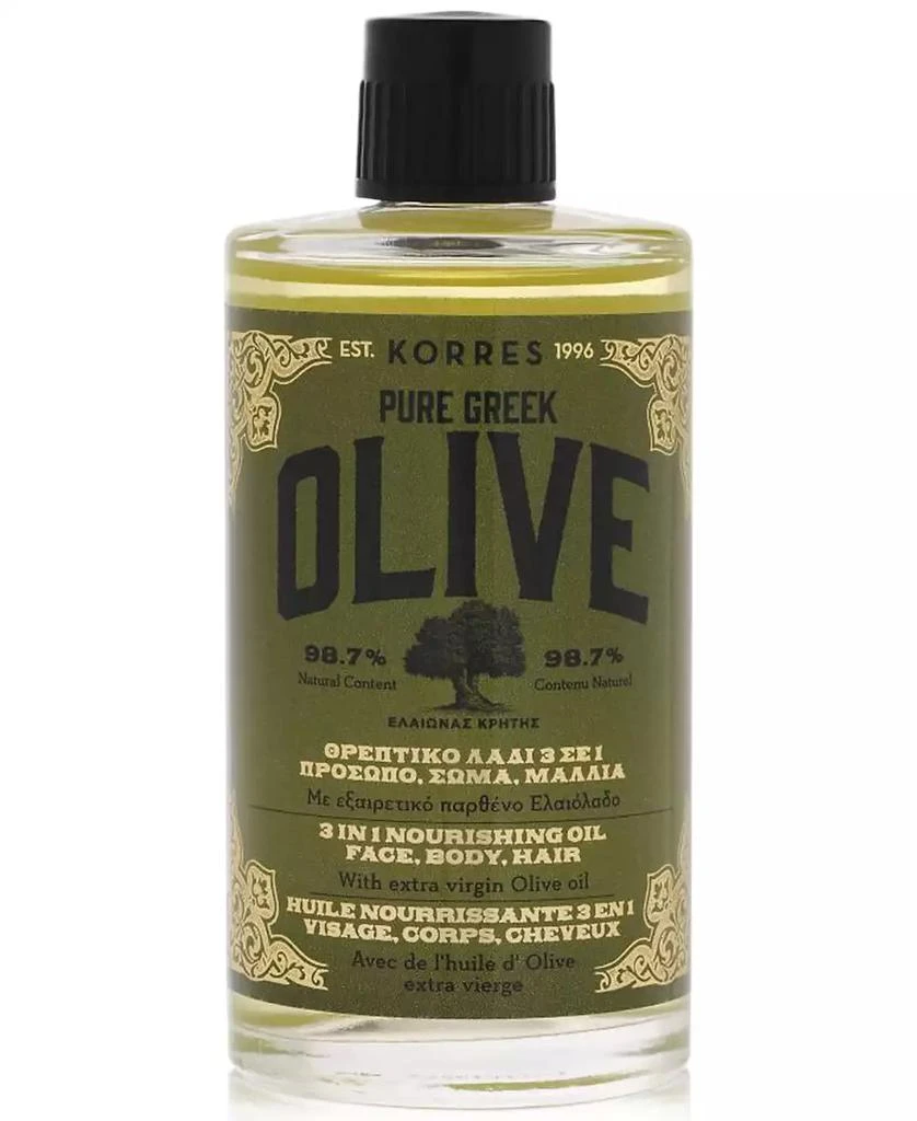 KORRES Pure Greek Olive 3-In-1 Nourishing Oil 1